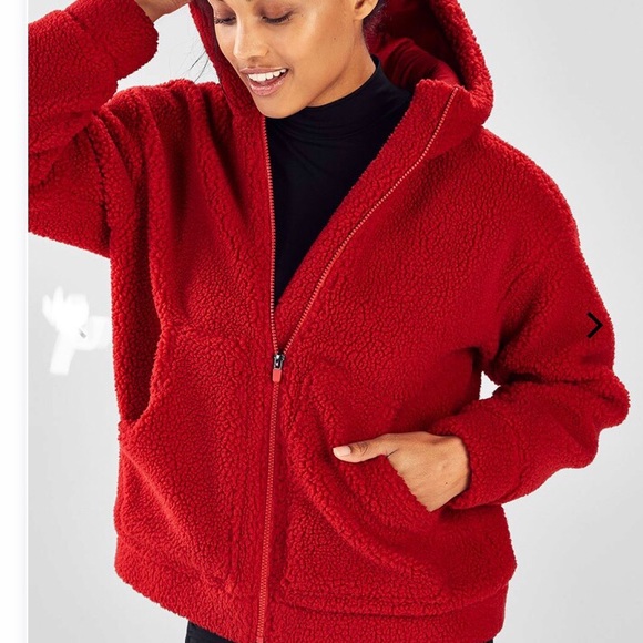 Fabletics Jackets & Blazers - Plush Red Jacket